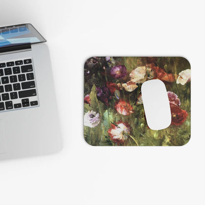 Abstract Flower Mouse Pad | Impressionist Art Desk & Office Decor