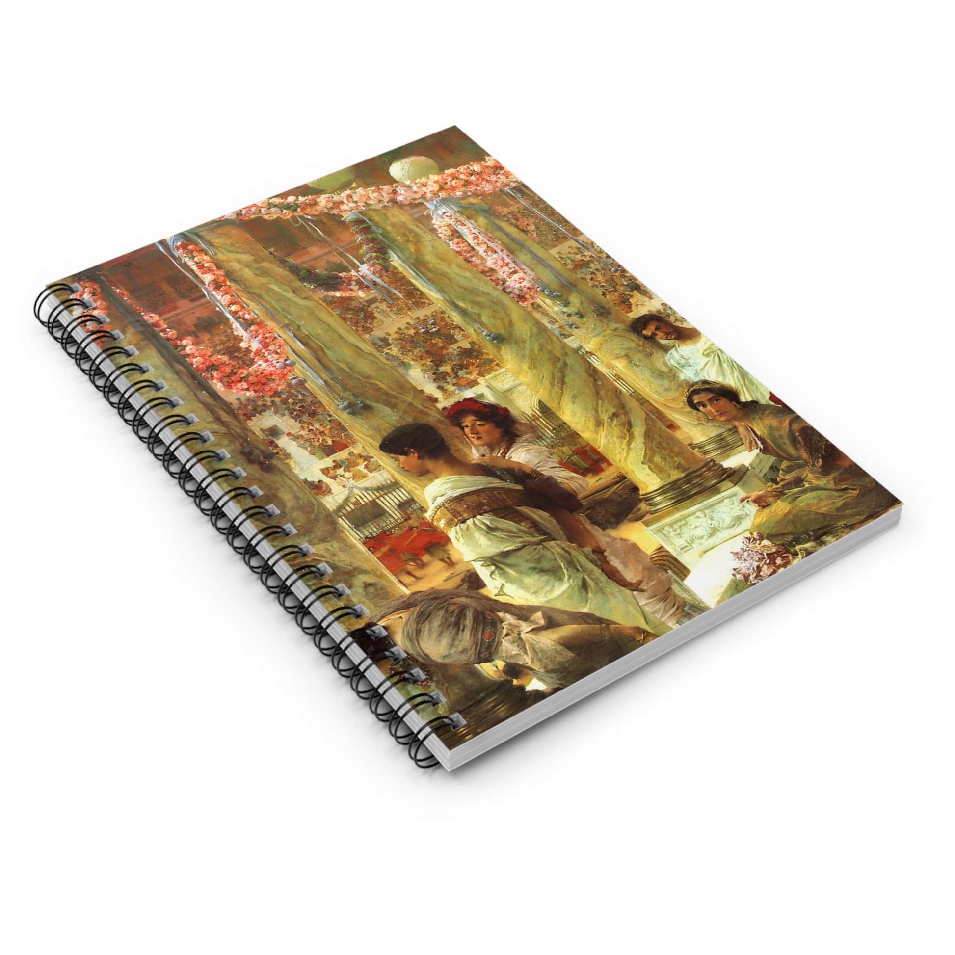 A Bear Fight in the Coliseum Spiral Notebook Laying Flat on White Surface