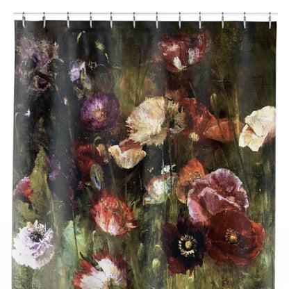 Abstract Flower Shower Curtain Close Up, Flowers Shower Curtains