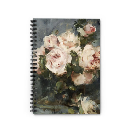 Abstract Flower Notebook with still life cover, great for journaling and planning, featuring artistic abstract flower designs.