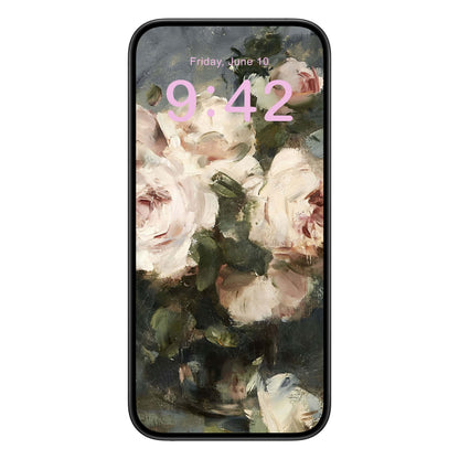 Abstract Flower Phone Wallpaper Pink Text