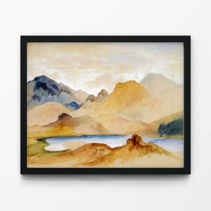 Nature Landscape Painting in Black Picture Frame