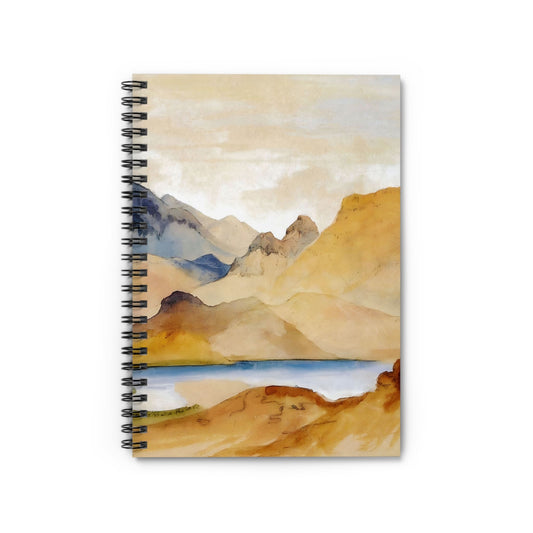 Abstract Mountains Notebook with Landscapes cover, ideal for journaling and planning, showcasing beautiful abstract mountain landscapes.