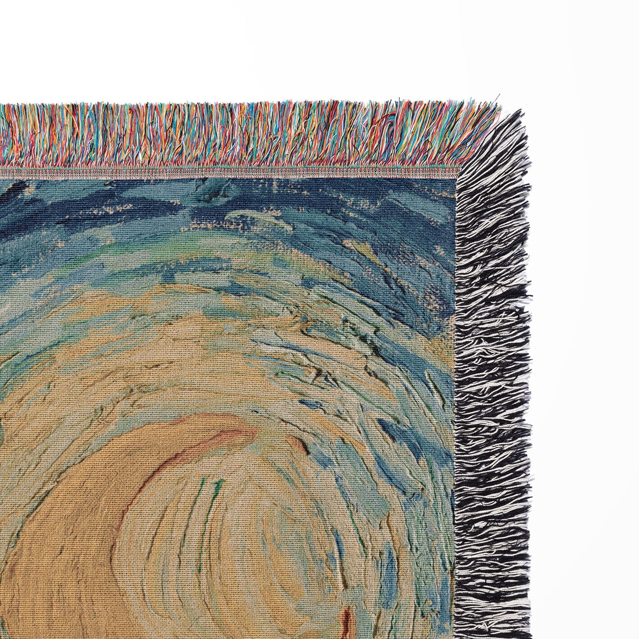 The Starry Night Woven Blanket | Vincent van Gogh | Cozy Cotton Throw Blanket