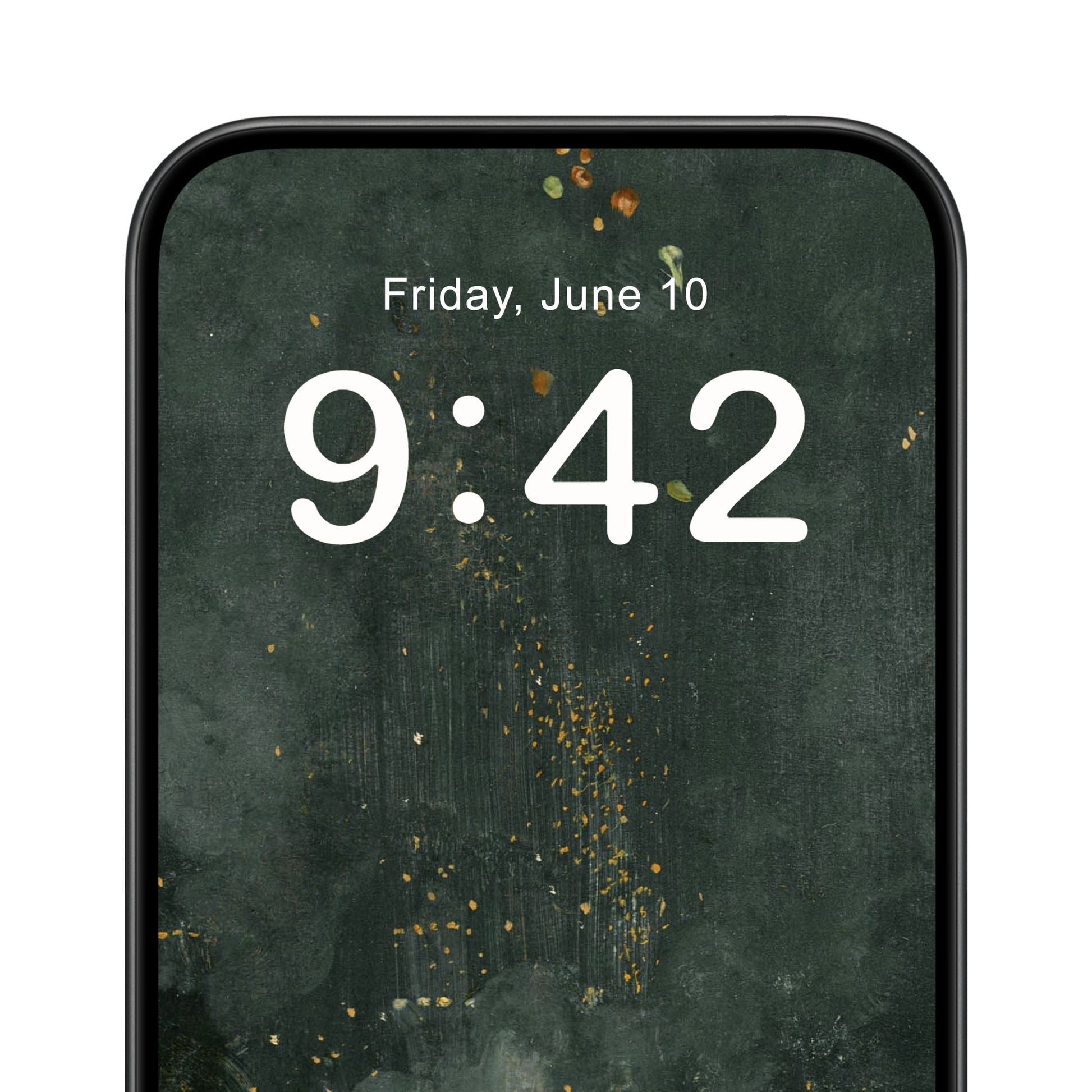 Abstract Phone Wallpaper Yellow Text