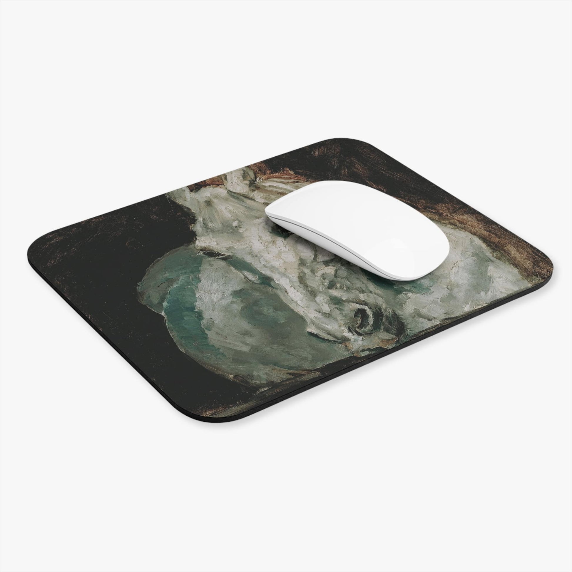 Abstract Wild Animal Computer Desk Mouse Pad With White Mouse