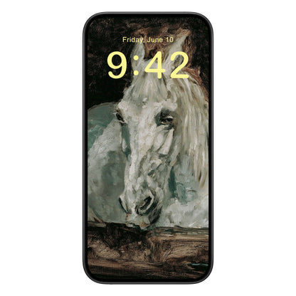 Abstract Wild Animal Phone Wallpaper Yellow Text