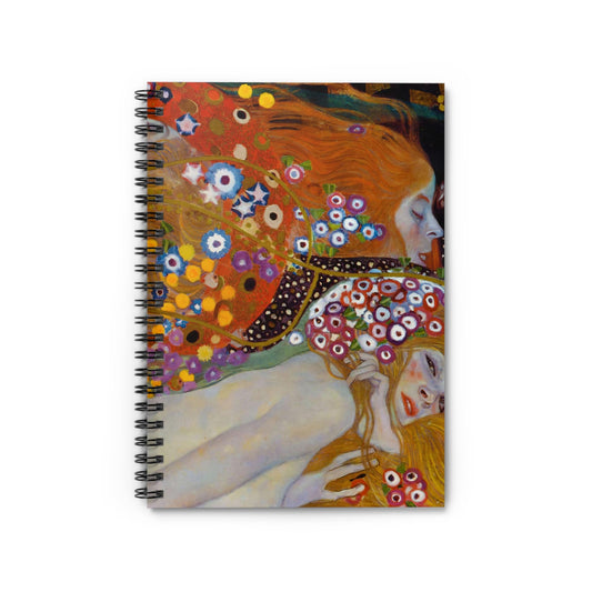 Art Nouveau Notebook with Flowers cover, perfect for journaling and planning, showcasing elegant floral designs in Art Nouveau style.