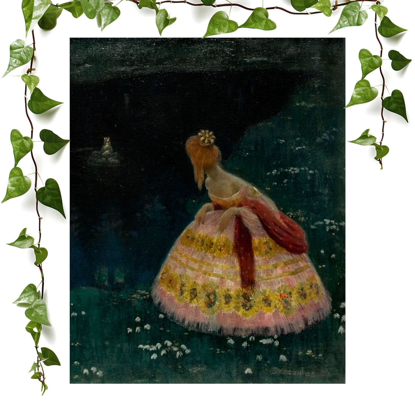 Princess and the Frog art prints featuring a fairy tale, vintage wall art room decor