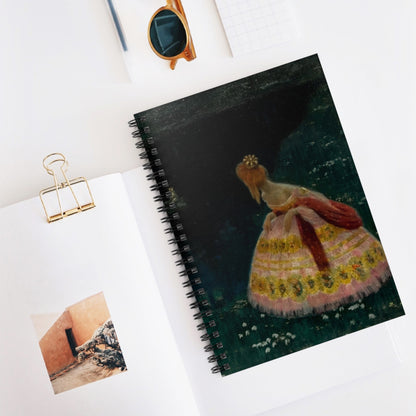 Aesthetic Fariy Tale Spiral Notebook Displayed on Desk