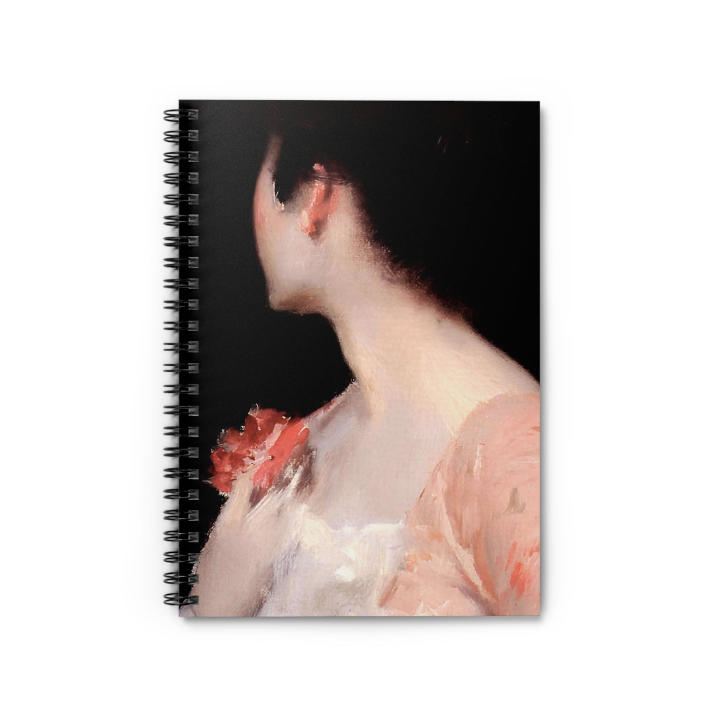 Aesthetic Female Notebook with Gilded Age Fashion cover, ideal for journaling and planning, featuring elegant Gilded Age fashion.