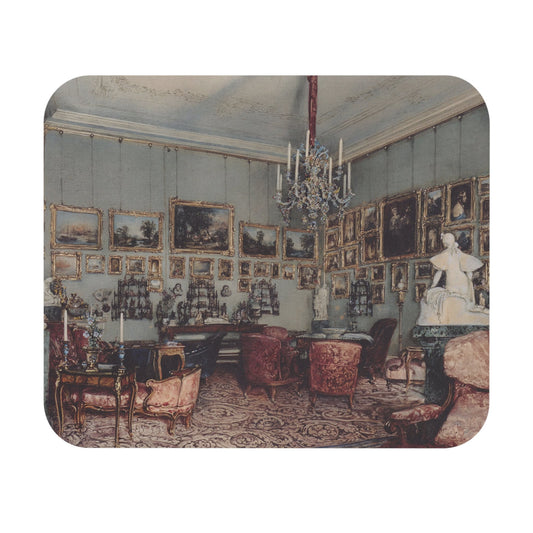 Victorian Decor Mouse Pad featuring a light academia aesthetic, perfect for desk and office decor.