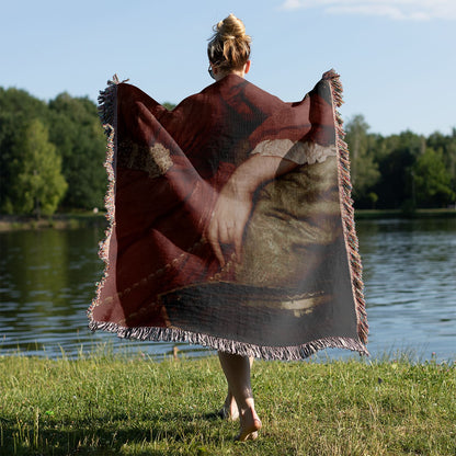 Aesthetic Victorian Held on a Woman's Back Outside