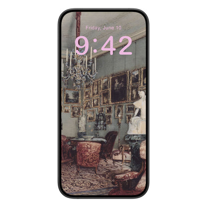 Aesthetic Victorian Phone Wallpaper Pink Text