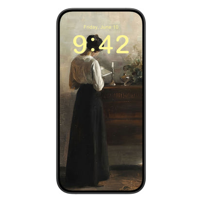 Aesthetic Victorian Phone Wallpaper Yellow Text