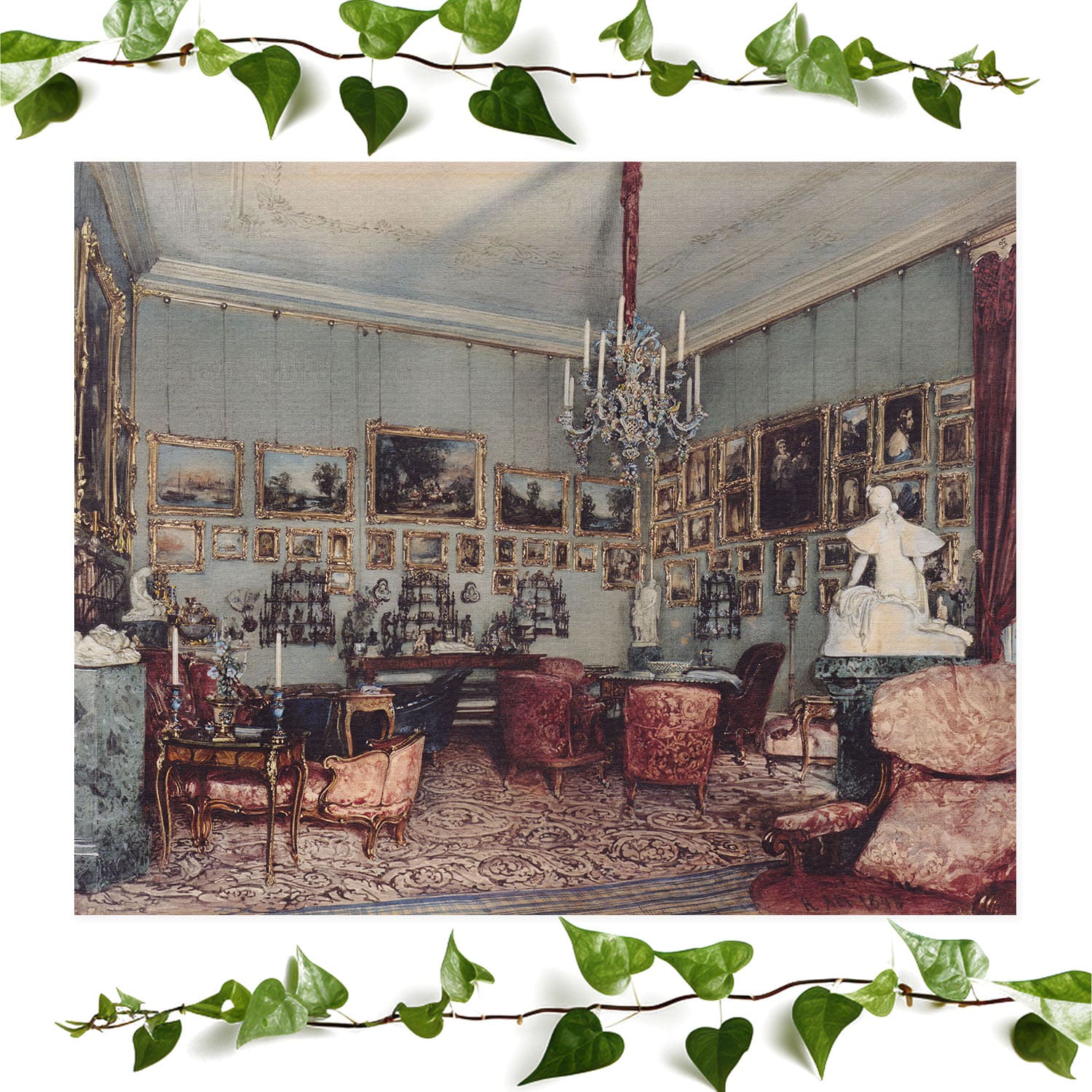 Victorian Decor art prints featuring a light academia, vintage wall art room decor