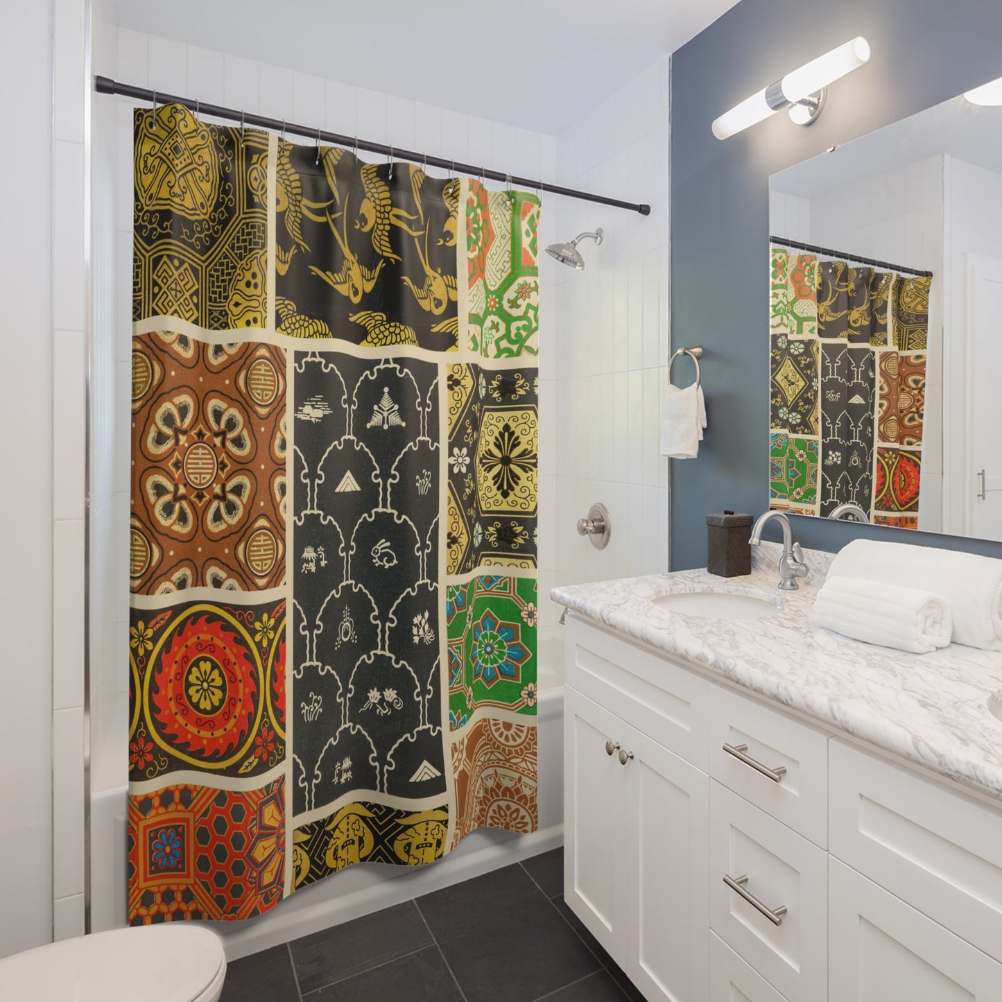 Aesthetic Wallpaper Shower Curtain Best Bathroom Decorating Ideas for Japanese Decor