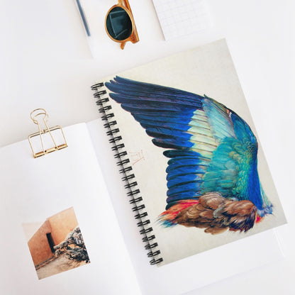 Aesthetic Wing Spiral Notebook Displayed on Desk