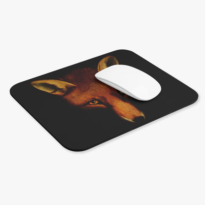 Animal Portrait Computer Desk Mouse Pad With White Mouse