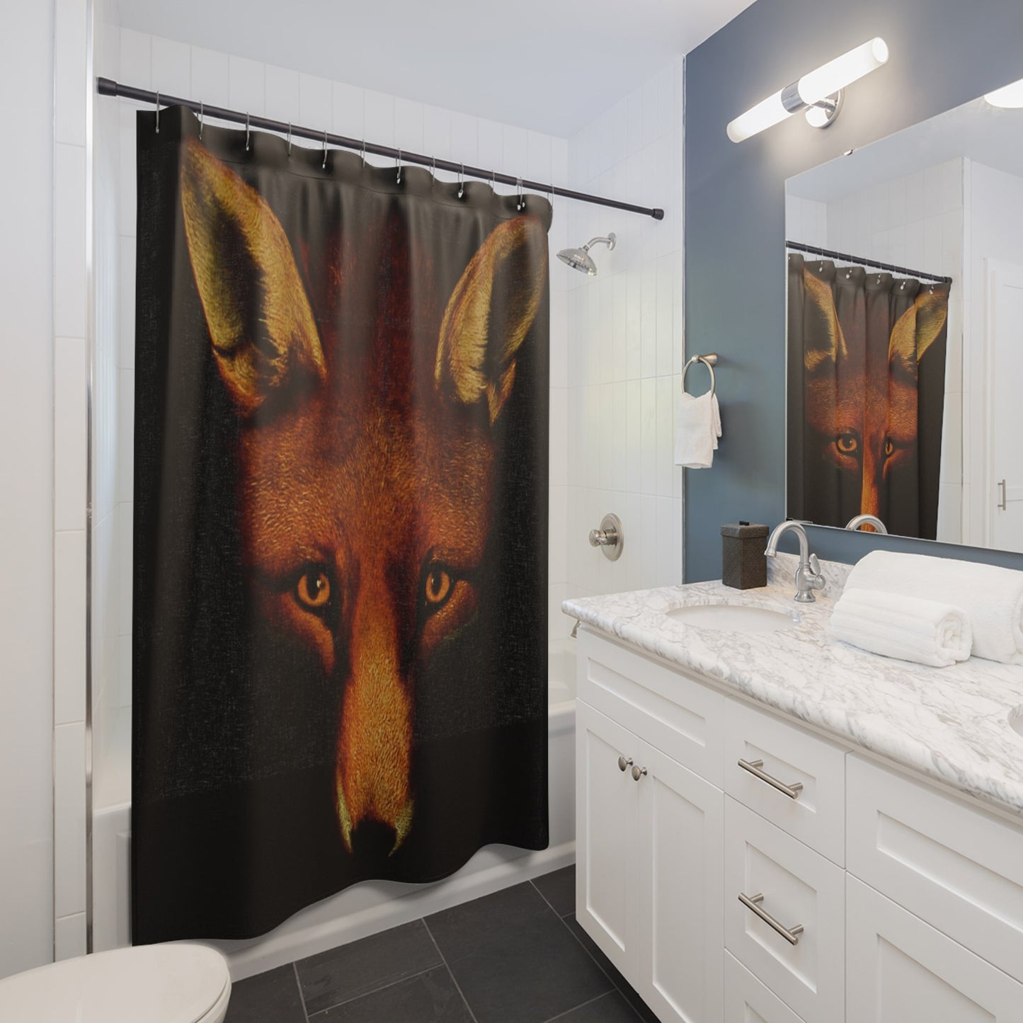 Animal Portrait Shower Curtain Best Bathroom Decorating Ideas for Animal Decor