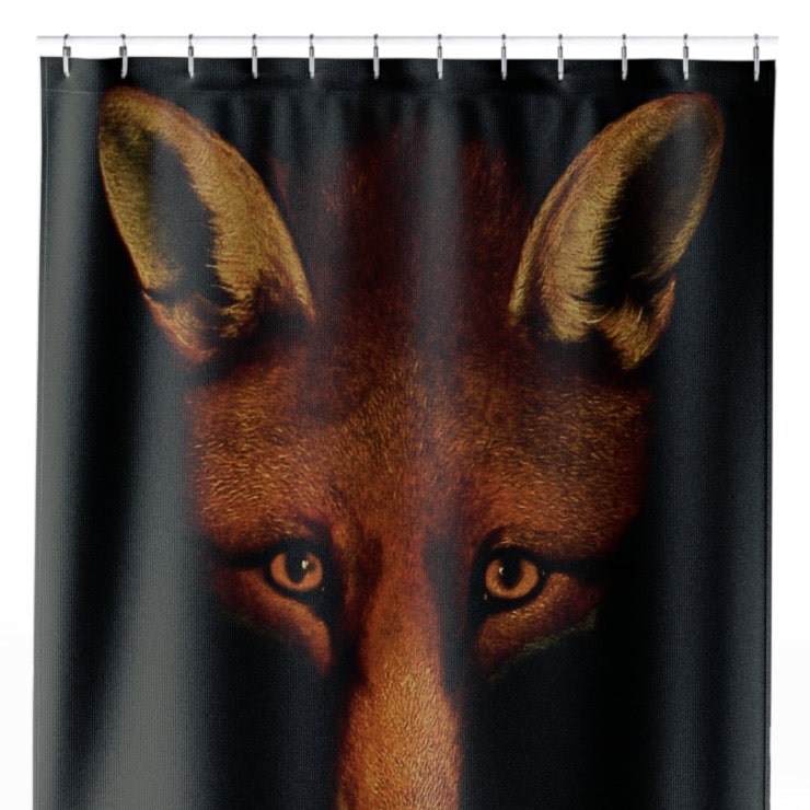 Animal Portrait Shower Curtain Close Up, Animal Shower Curtains