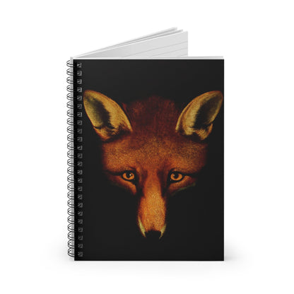 Animal Portrait Spiral Notebook Standing up on White Desk