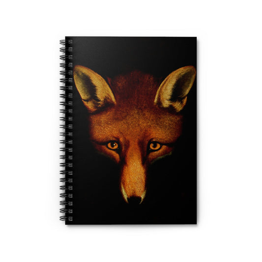 Red Fox Notebook with Reynard the Fox cover, great for journaling and planning, highlighting Reynard the Fox illustrations.