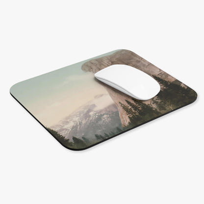 Antique National Park Computer Desk Mouse Pad With White Mouse