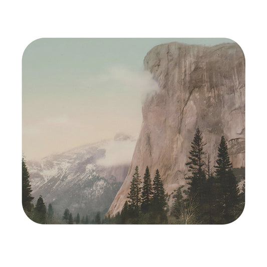 Antique National Park Mouse Pad with El Capitan Yosemite art, desk and office decor featuring classic national park scenes.