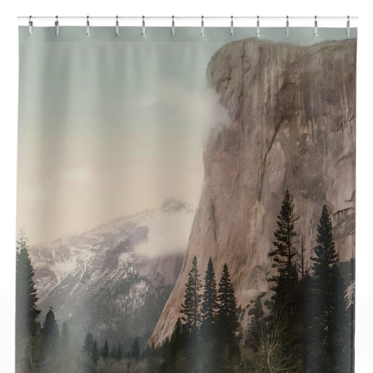 Antique National Park Shower Curtain Close Up, Landscapes Shower Curtains