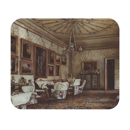 Antique Painting Mouse Pad with Victorian room art, desk and office decor showcasing classic Victorian artwork.