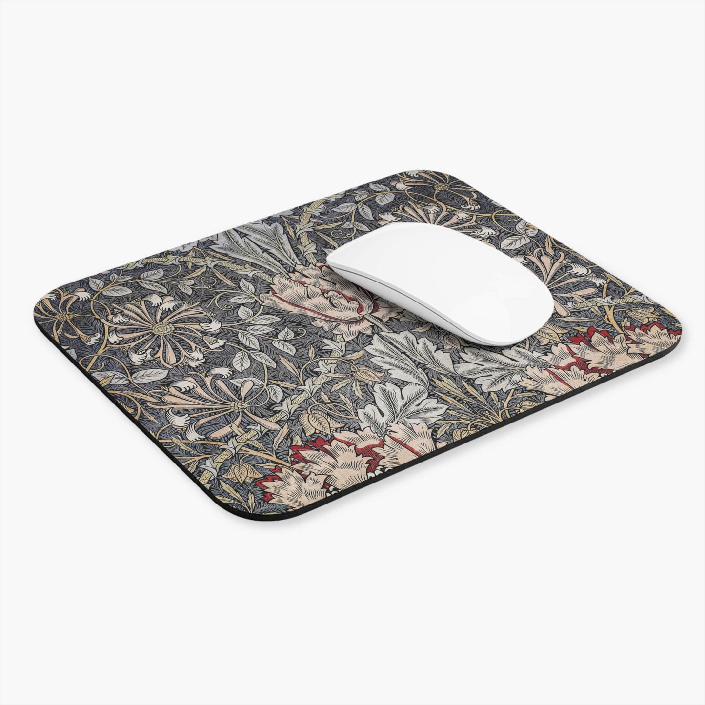 Antique Wallpaper Computer Desk Mouse Pad With White Mouse