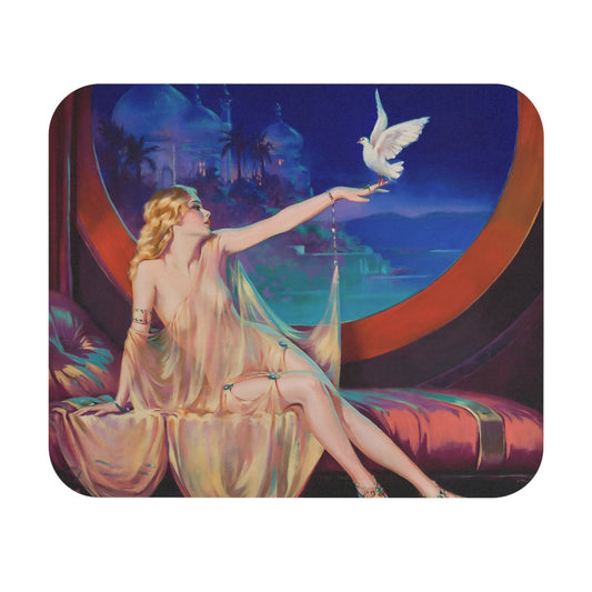 Art Nouveau Mouse Pad with Sultana art, desk and office decor featuring artistic Sultana designs.