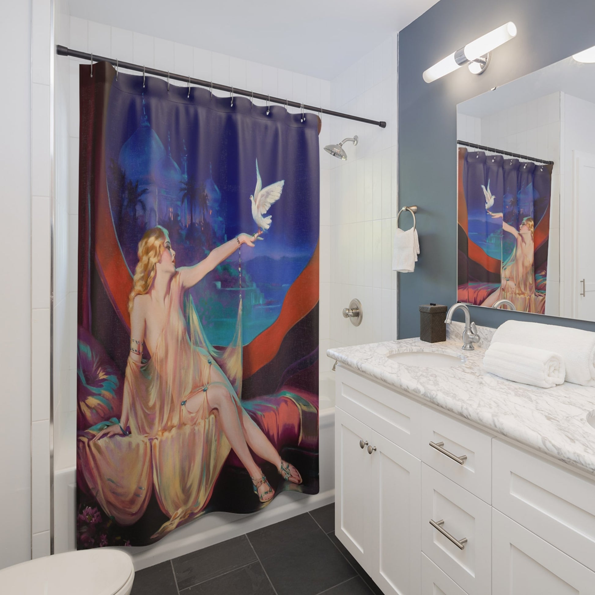 Art Nouveau Shower Curtain Best Bathroom Decorating Ideas for Art Nouveau Decor