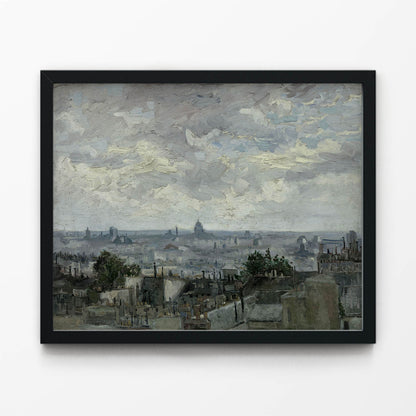Paris Painting in Black Picture Frame