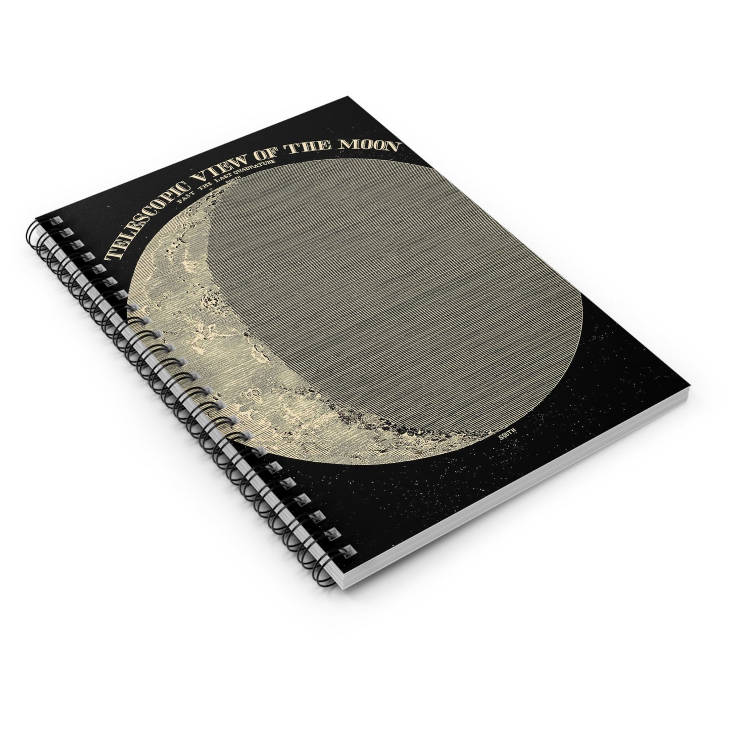 Astronomy Spiral Notebook Laying Flat on White Surface