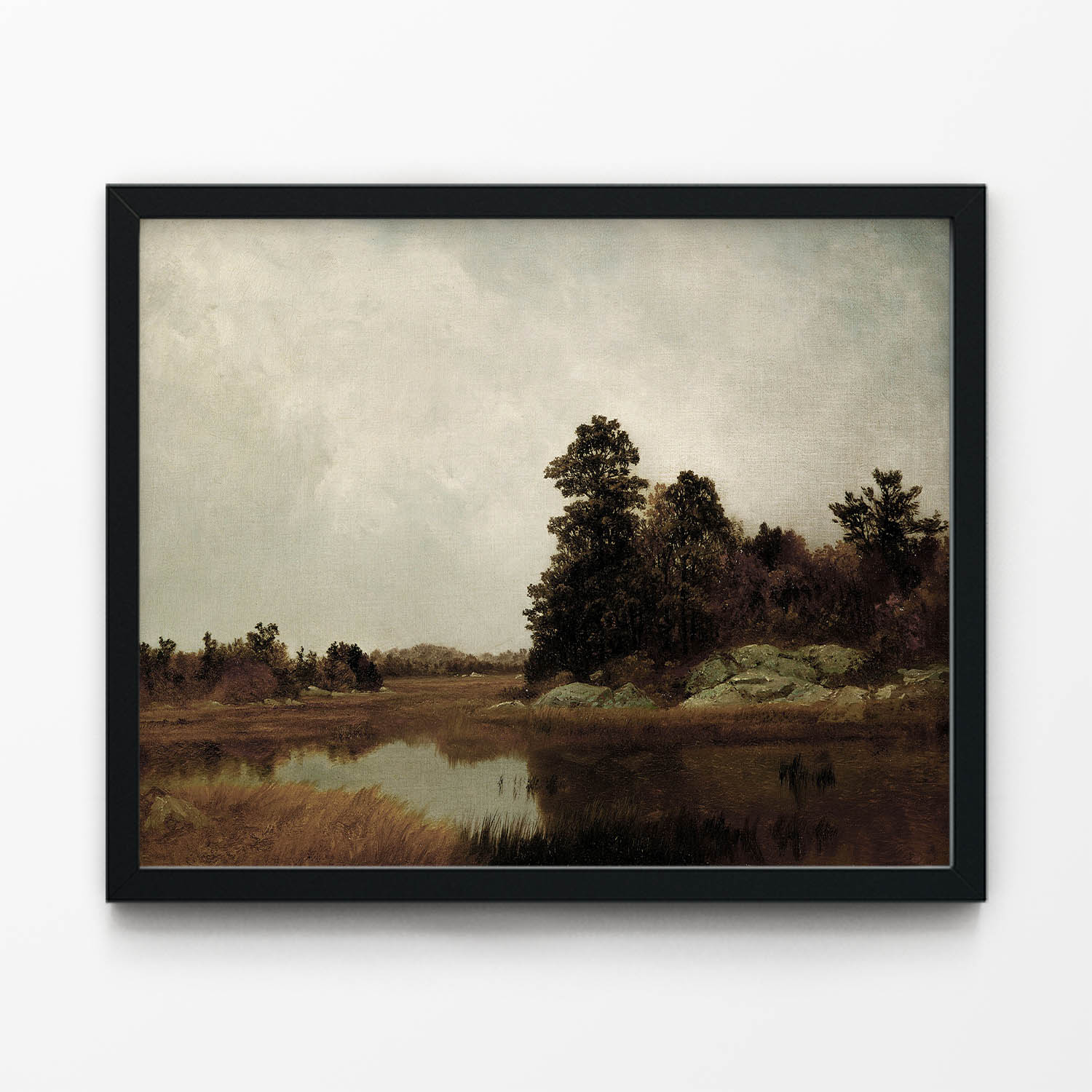 Autumn Art Print in Black Picture Frame