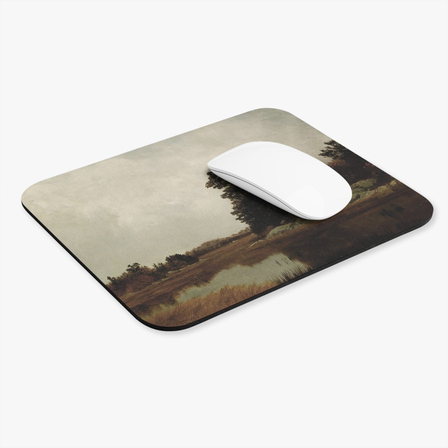 Autumn Computer Desk Mouse Pad With White Mouse