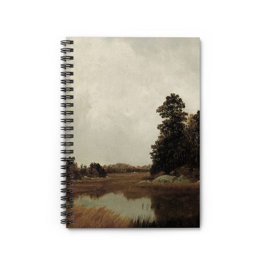 Autumn Landscape Notebook with fall decor cover, perfect for journaling and planning, showcasing beautiful autumn landscapes.