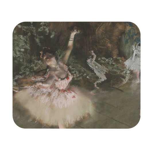 Ballerina Mouse Pad with Edgar Degas ballet art, desk and office decor featuring classic Degas ballerina paintings.