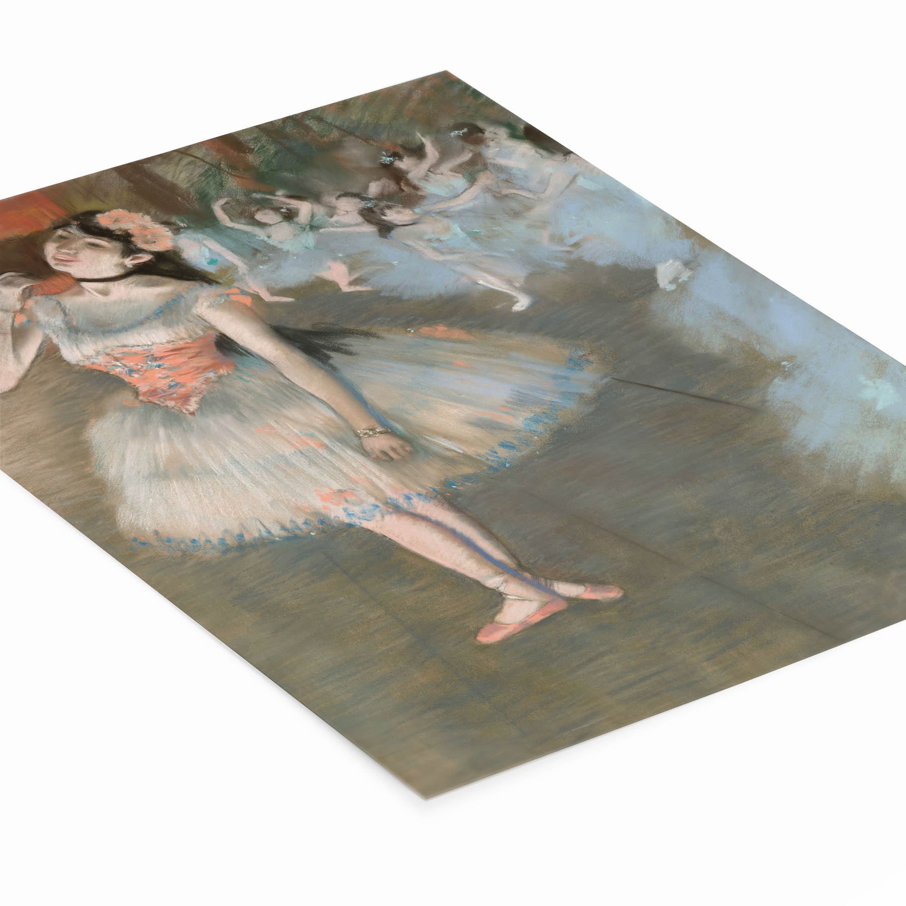 Ballerina Painting Art Print Laying Flat on a White Background