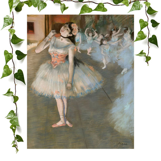 Ballerina Painting art print featuring edgar degas, vintage wall art room decor