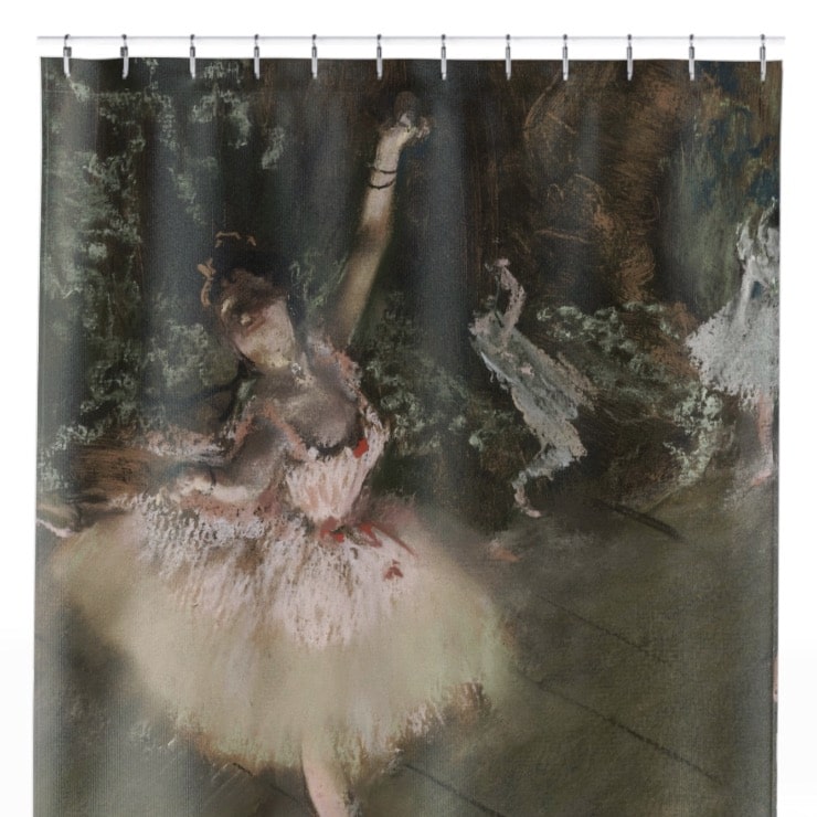Ballerina Shower Curtain Close Up, Victorian Shower Curtains