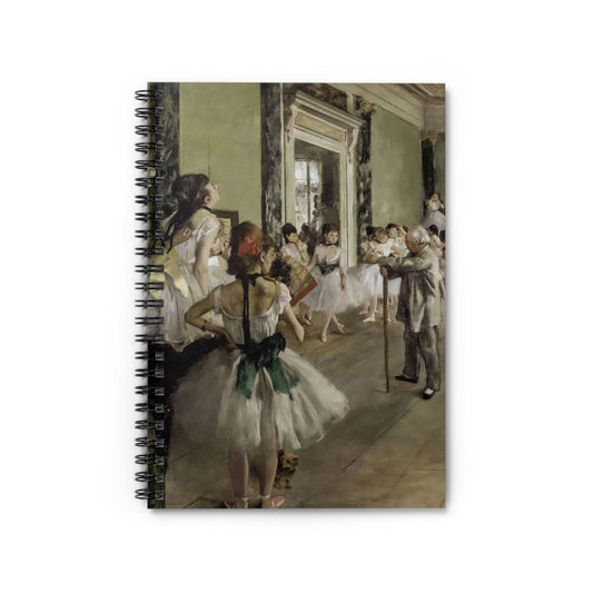 Ballerina Notebook with Degas ballet cover, perfect for dance enthusiasts, featuring beautiful ballerina illustrations by Edgar Degas.
