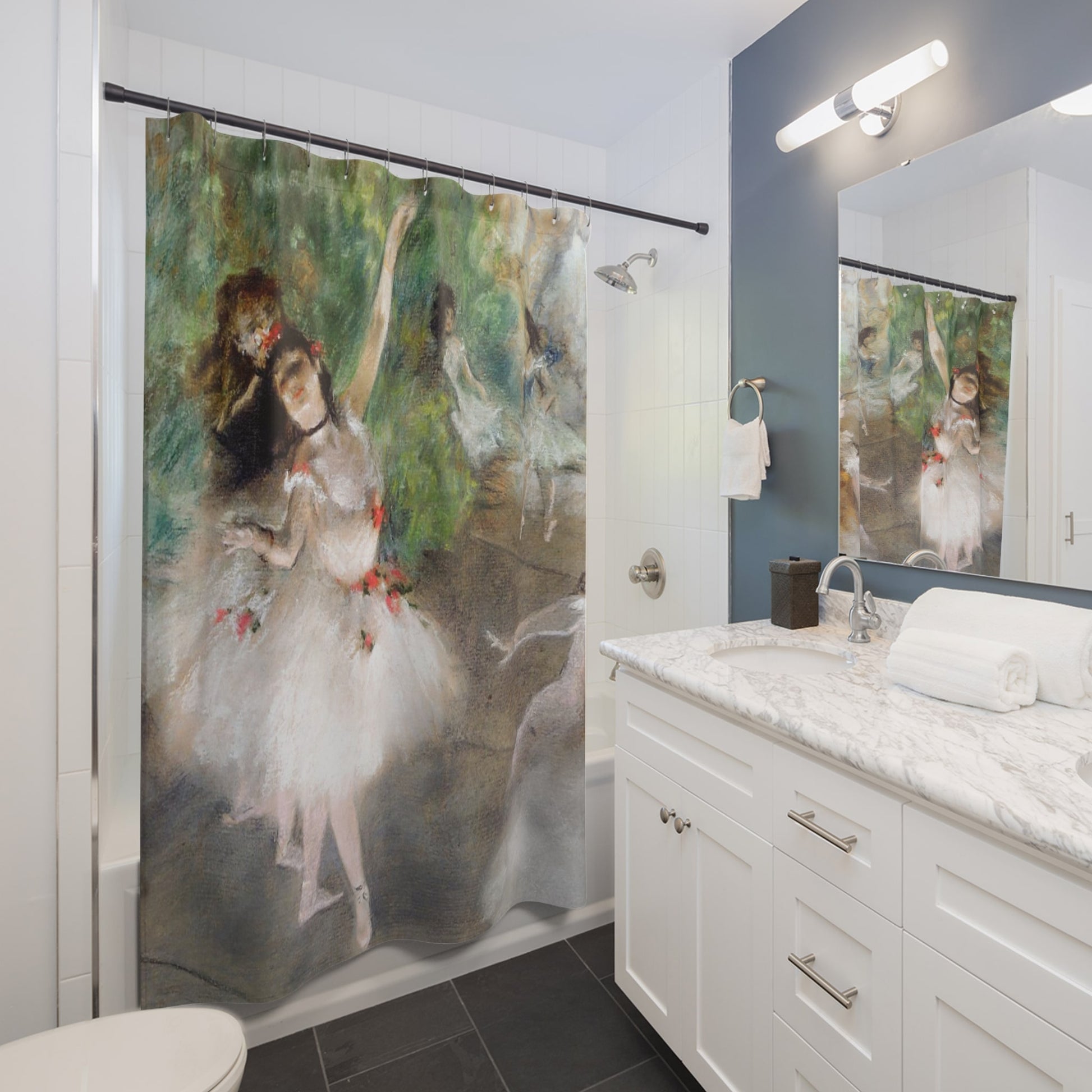 Ballerinas Shower Curtain Best Bathroom Decorating Ideas for Victorian Decor