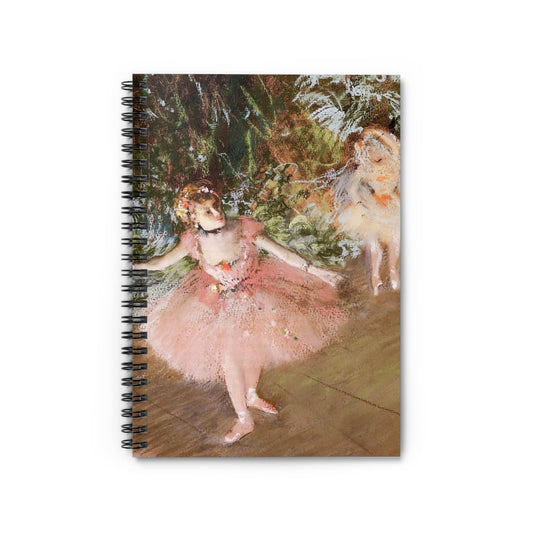 Ballerinas in Pink Notebook with Edgar Degas cover, ideal for journaling and planning, showcasing ballerinas in pink by Edgar Degas.