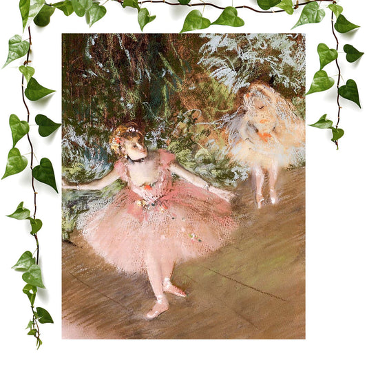 Ballerinas in Pink art print edgar degas vintage wall art