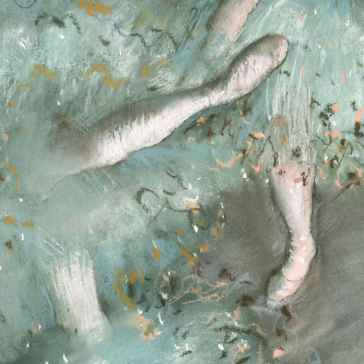 Ballet Painting Art Print Close Up Detail Shot