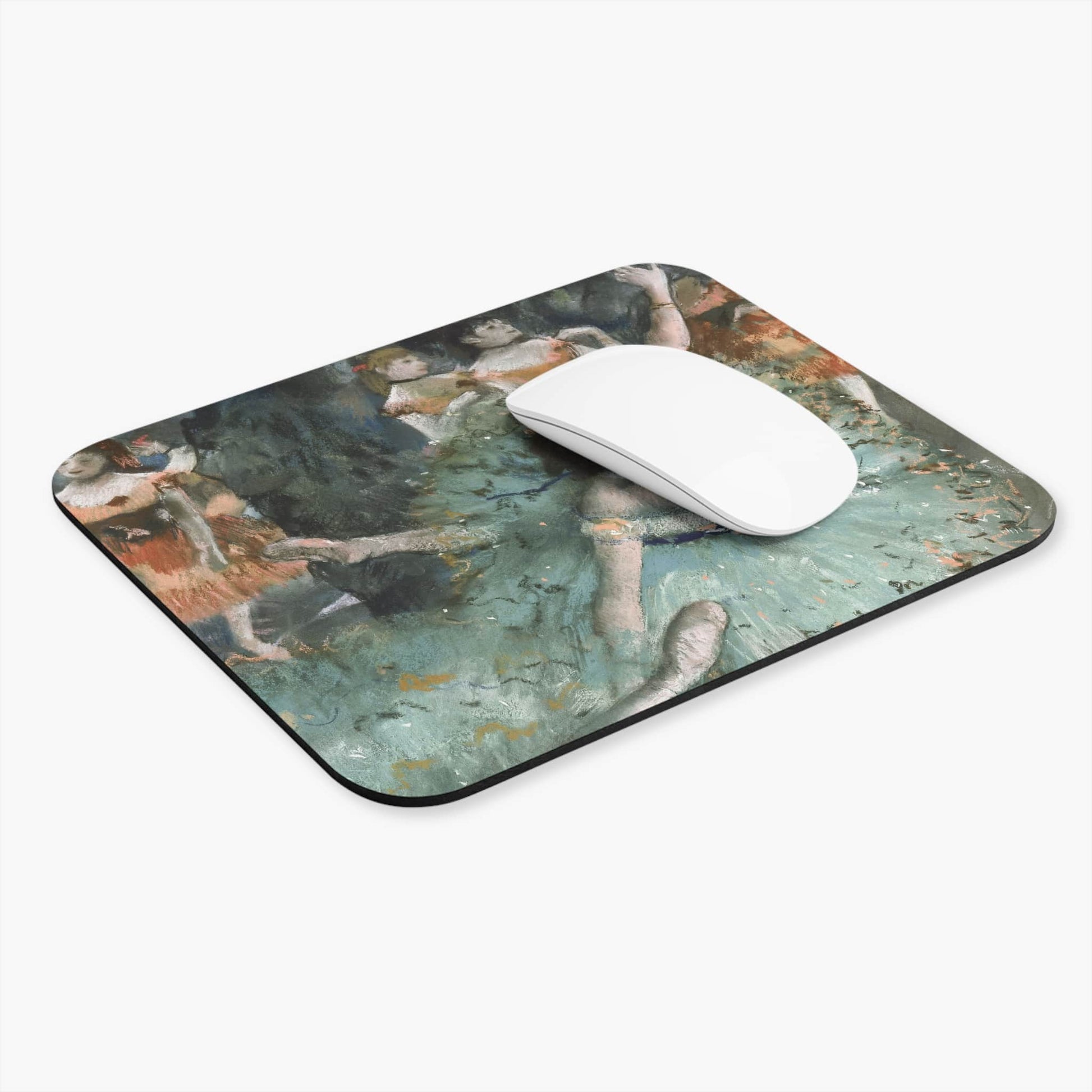 Ballet Painting Computer Desk Mouse Pad With White Mouse
