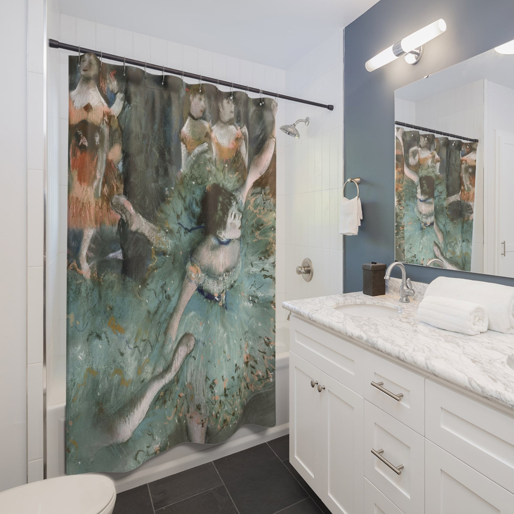 Ballet Painting Shower Curtain Best Bathroom Decorating Ideas for Victorian Decor